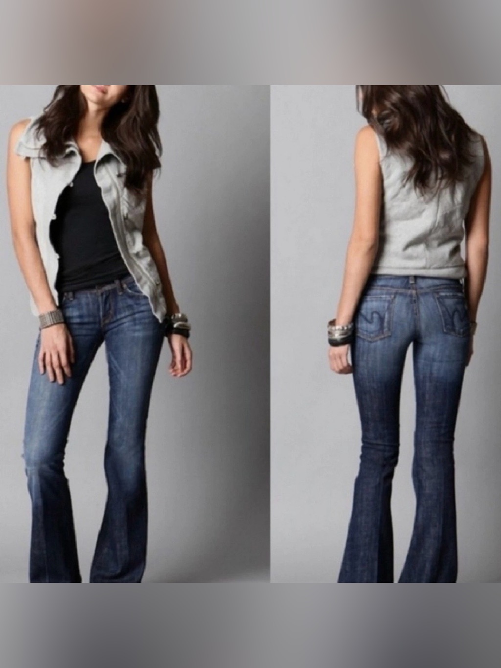 Citizens Of Humanity | Women’s Medium Blue Ingrid #002 Low Waist Flair Jeans 29